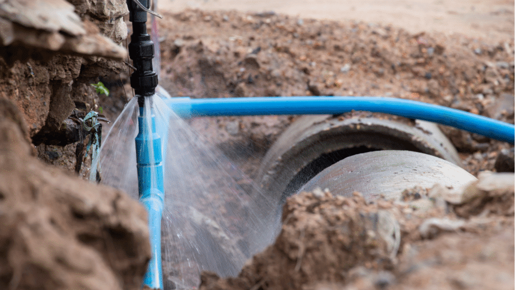 water line repair and water line replacement- co excavating
